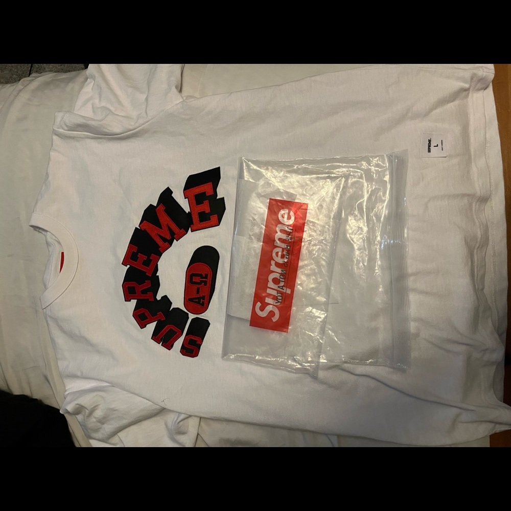 Supreme alpha and omega tee
